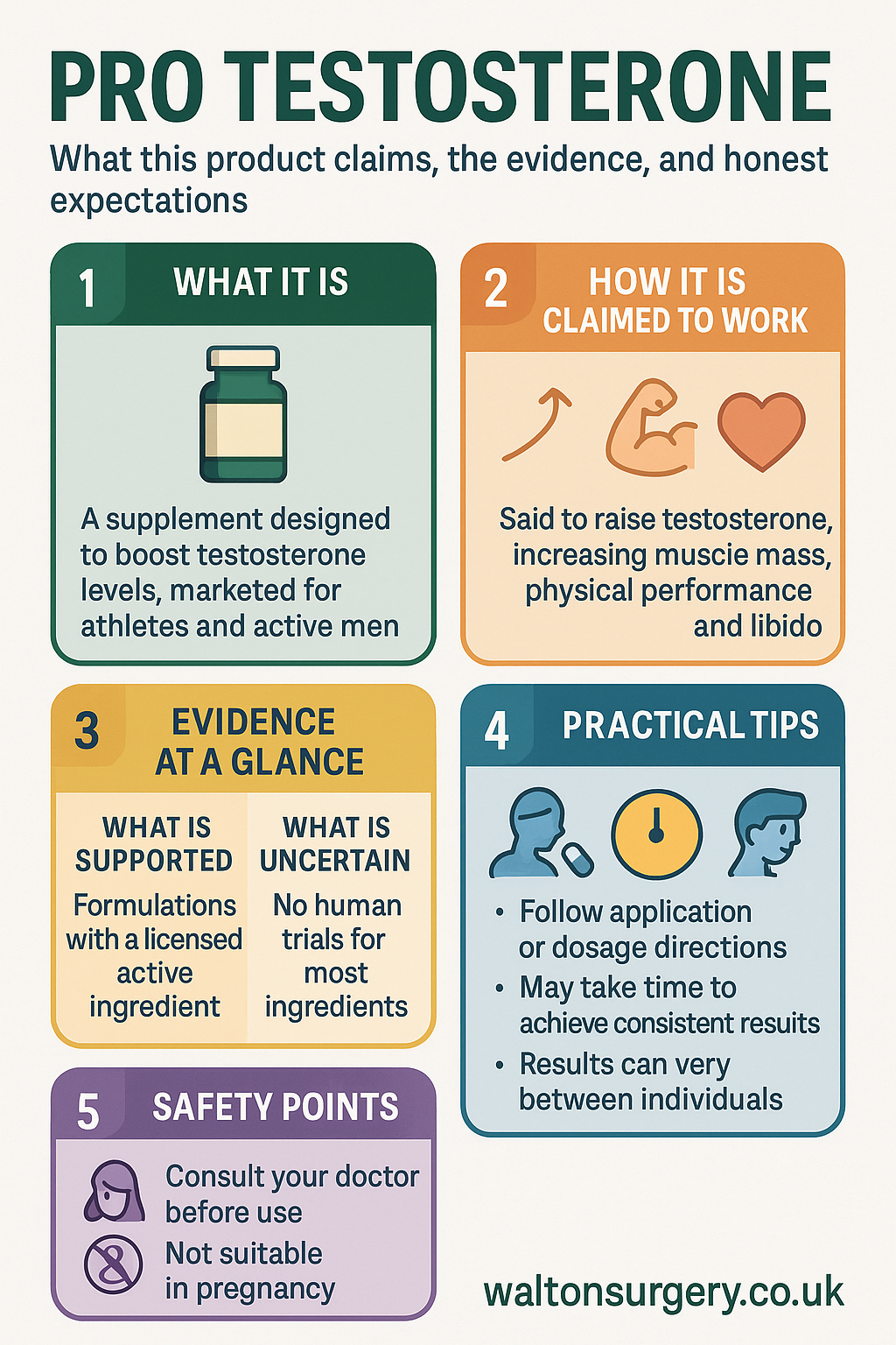 Pro Testosterone infographic
