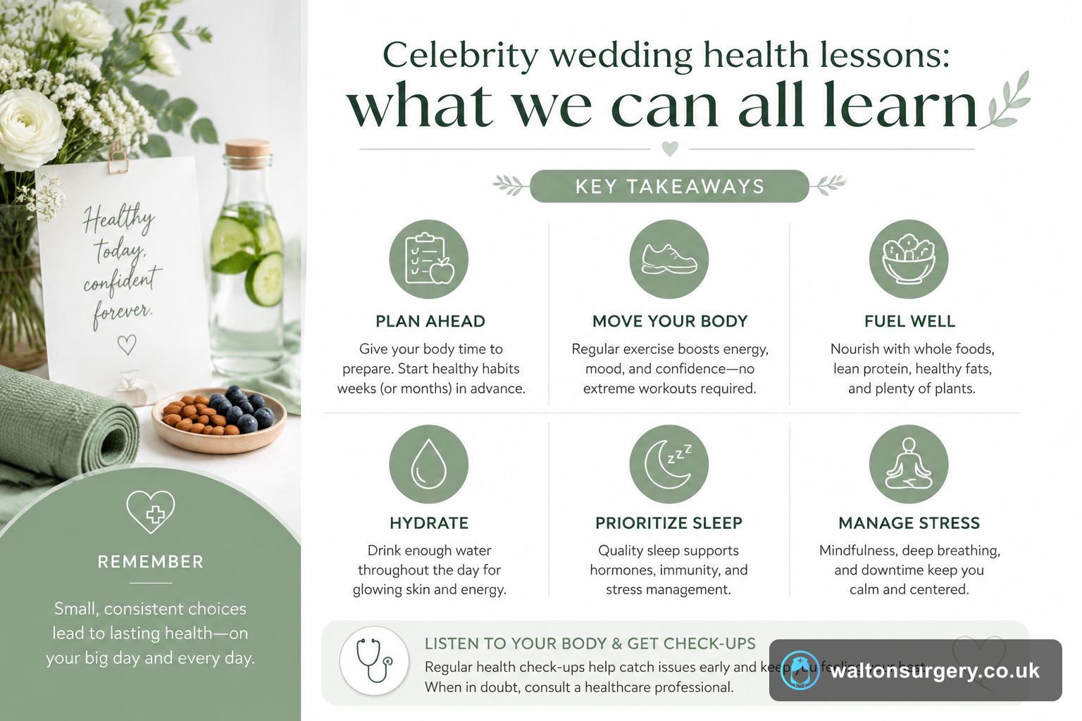 Celebrity wedding health lessons: what we can all learn