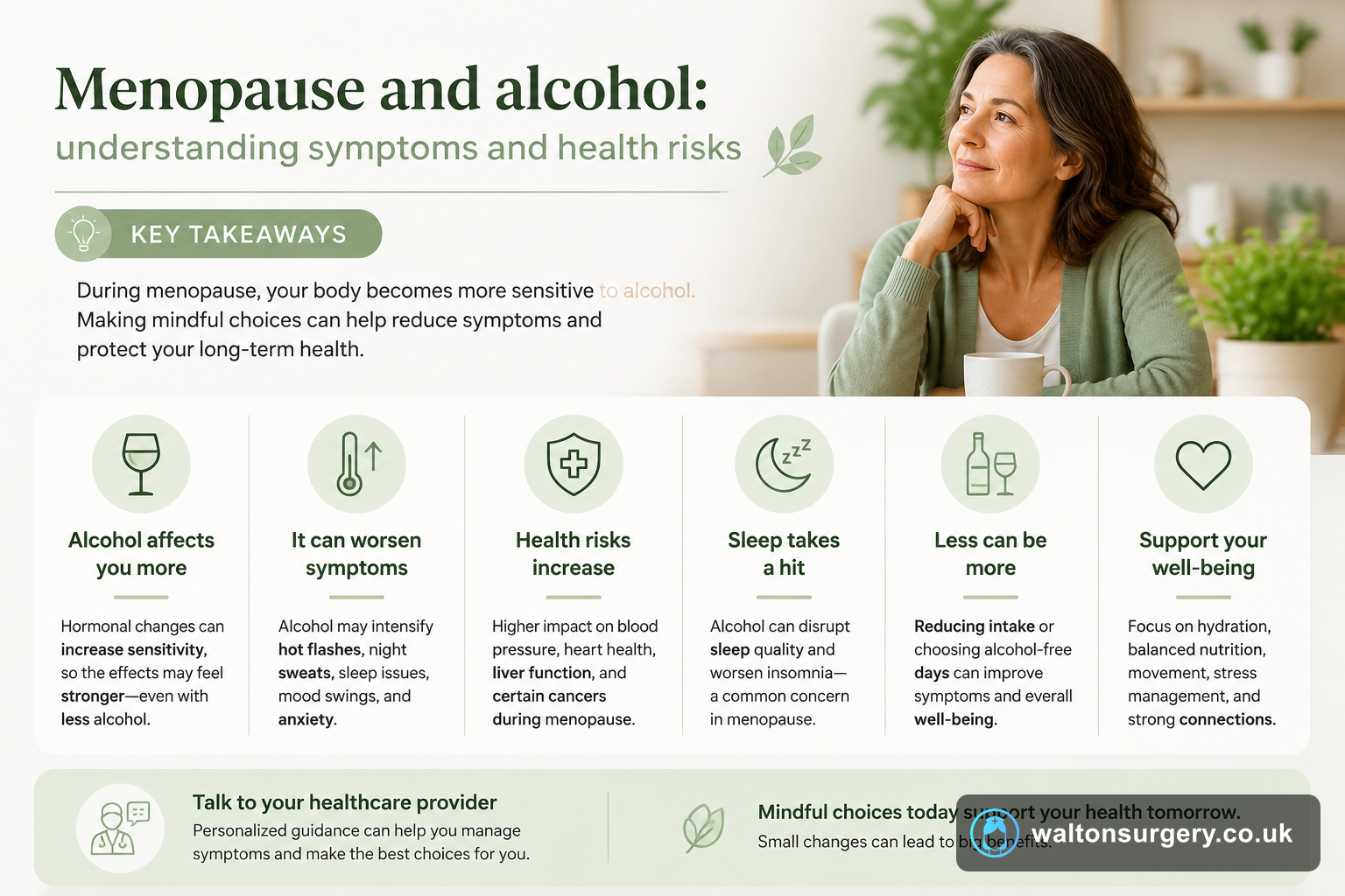 Menopause and alcohol: understanding symptoms and health risks