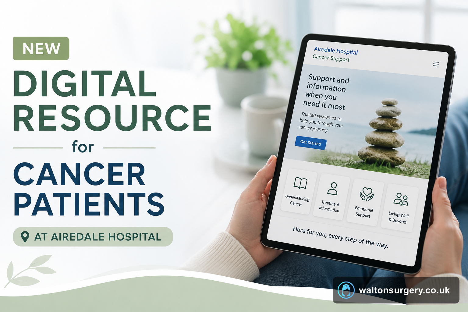 New Digital Resource for Cancer Patients at Airedale Hospital