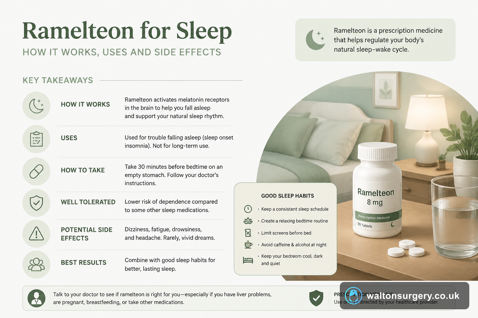 Ramelteon for Sleep: How It Works, Uses and Side Effects