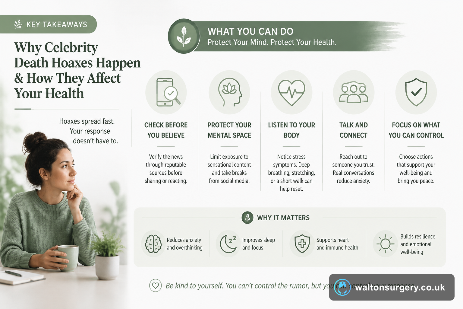 Why Celebrity Death Hoaxes Happen & How They Affect Your Health
