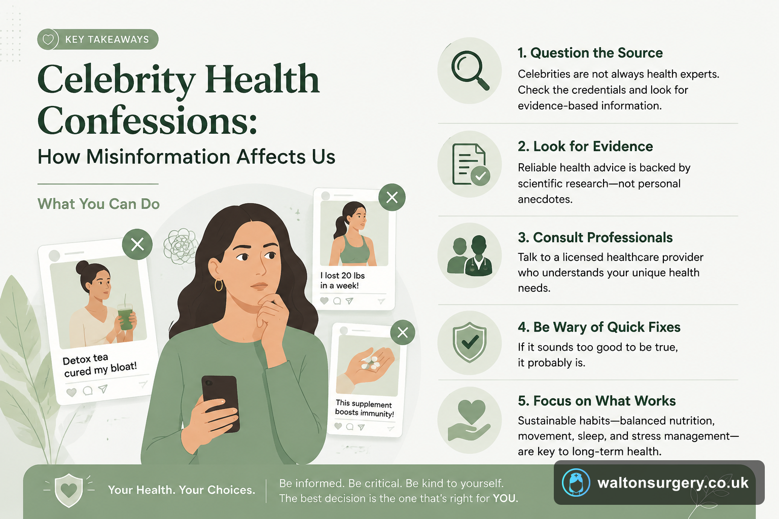 Celebrity Health Confessions: How Misinformation Affects Us