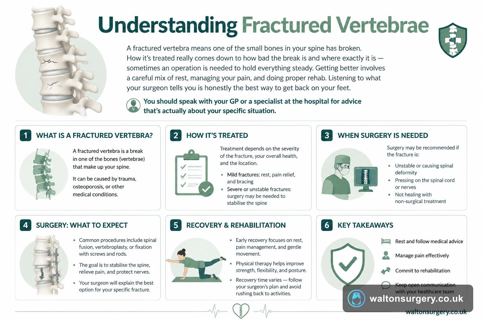 Understanding Fractured Vertebrae: Causes, Surgery & Recovery
