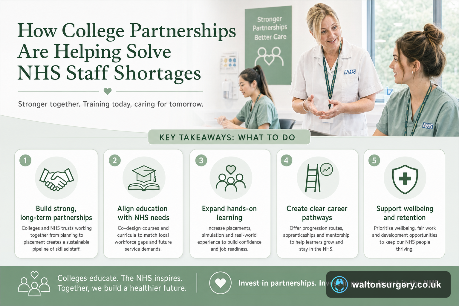 How College Partnerships Are Helping Solve NHS Staff Shortages