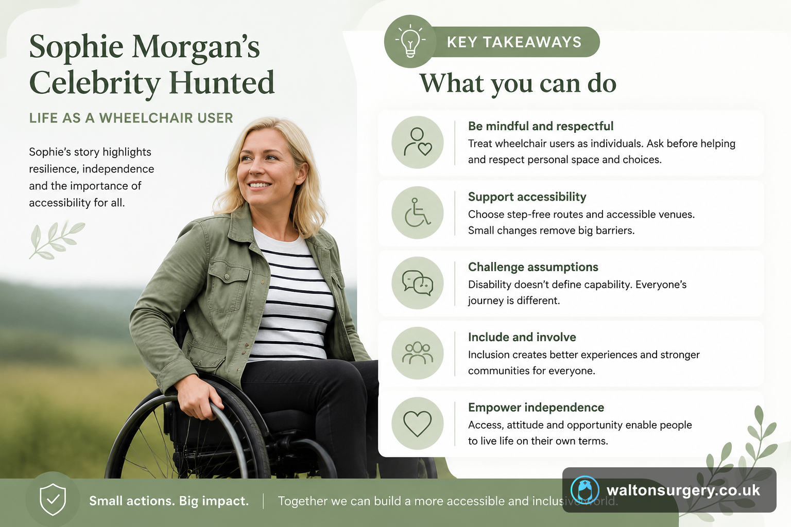 Sophie Morgan's Celebrity Hunted: Life as a Wheelchair User
