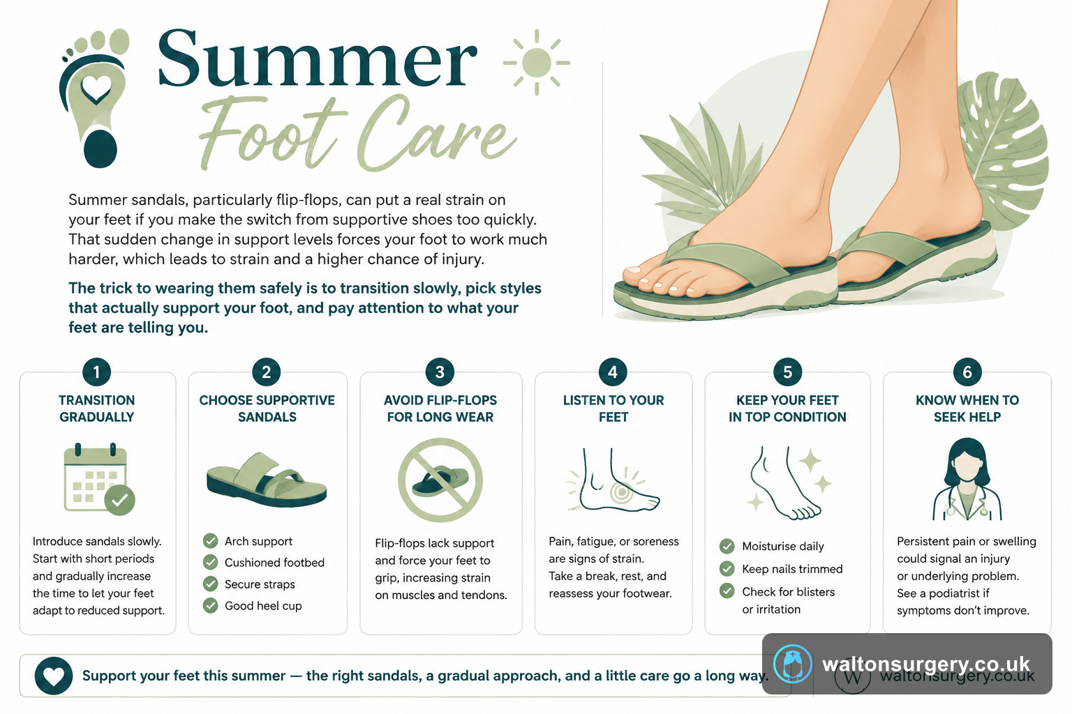 Summer Foot Care: How Your Sandals Could Be Harming Your Feet
