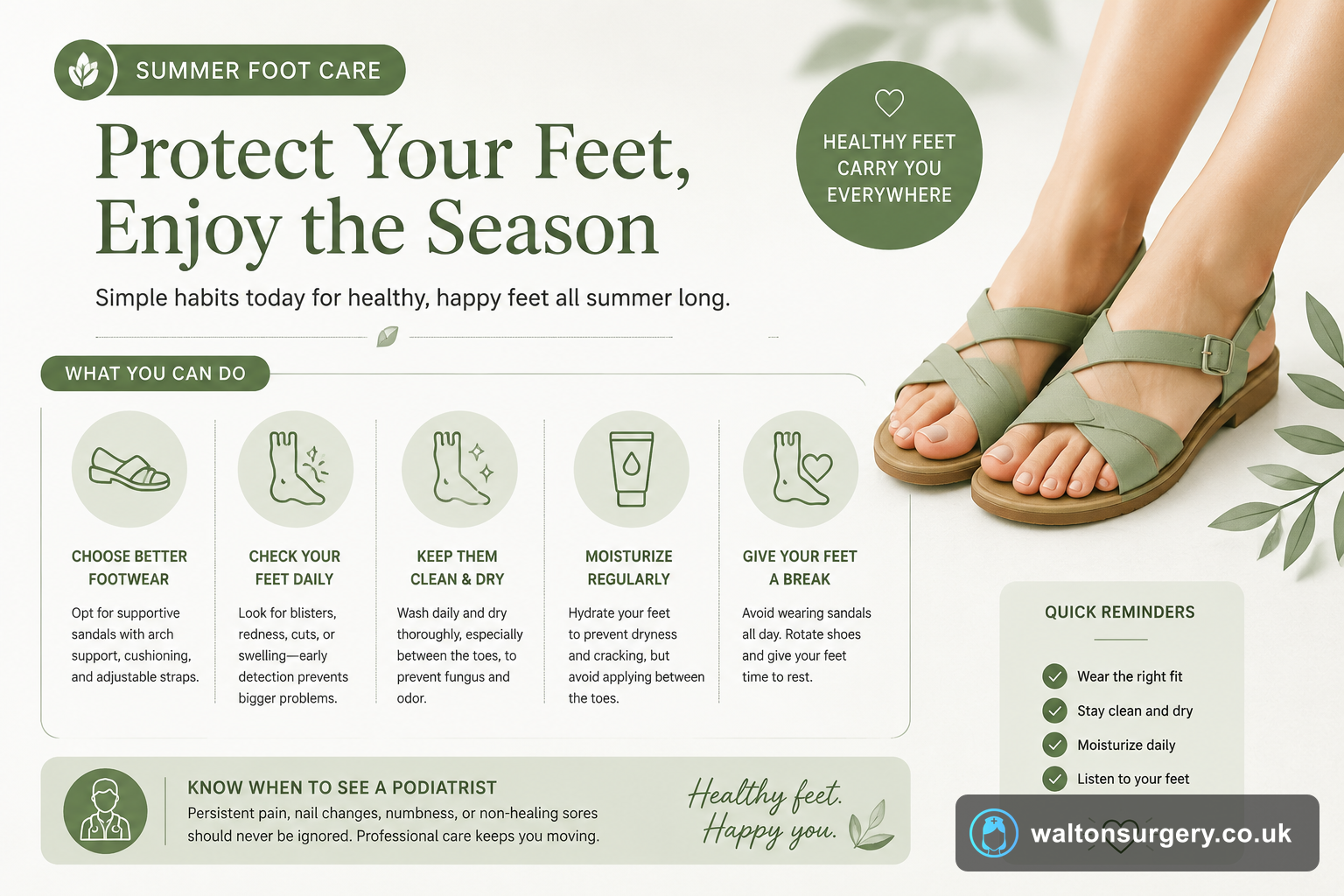 Summer Foot Care: How Your Sandals Could Be Harming Your Feet