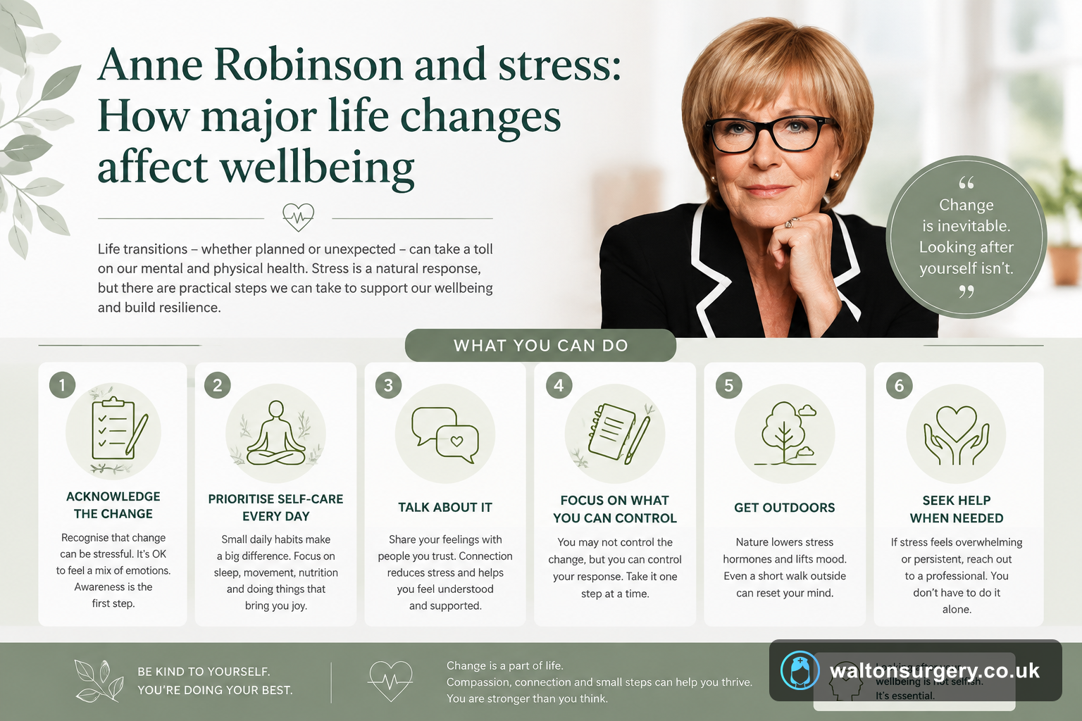 Anne Robinson and stress: How major life changes affect wellbeing