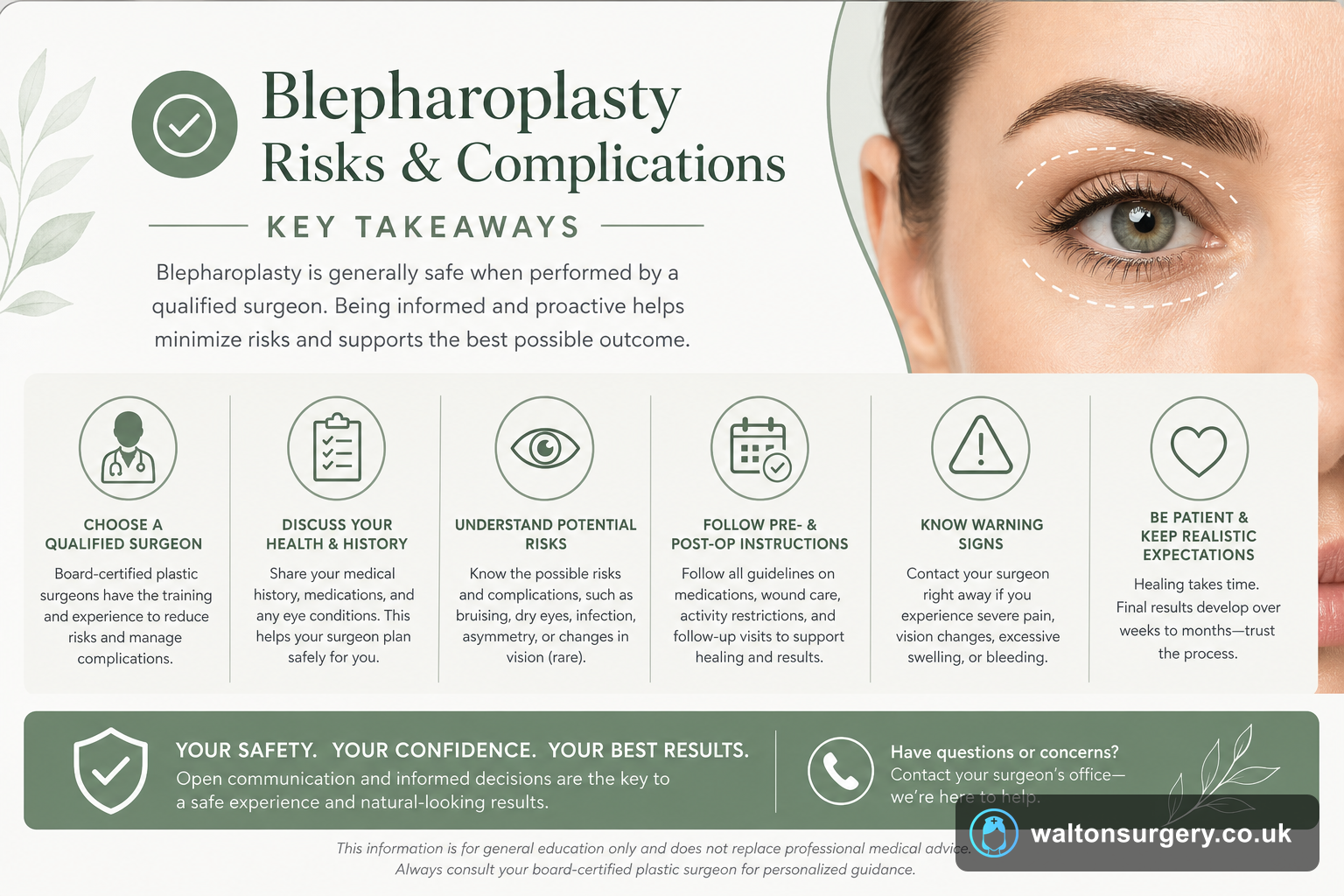 Understanding Blepharoplasty (Eyelid Surgery) Risks and Complications