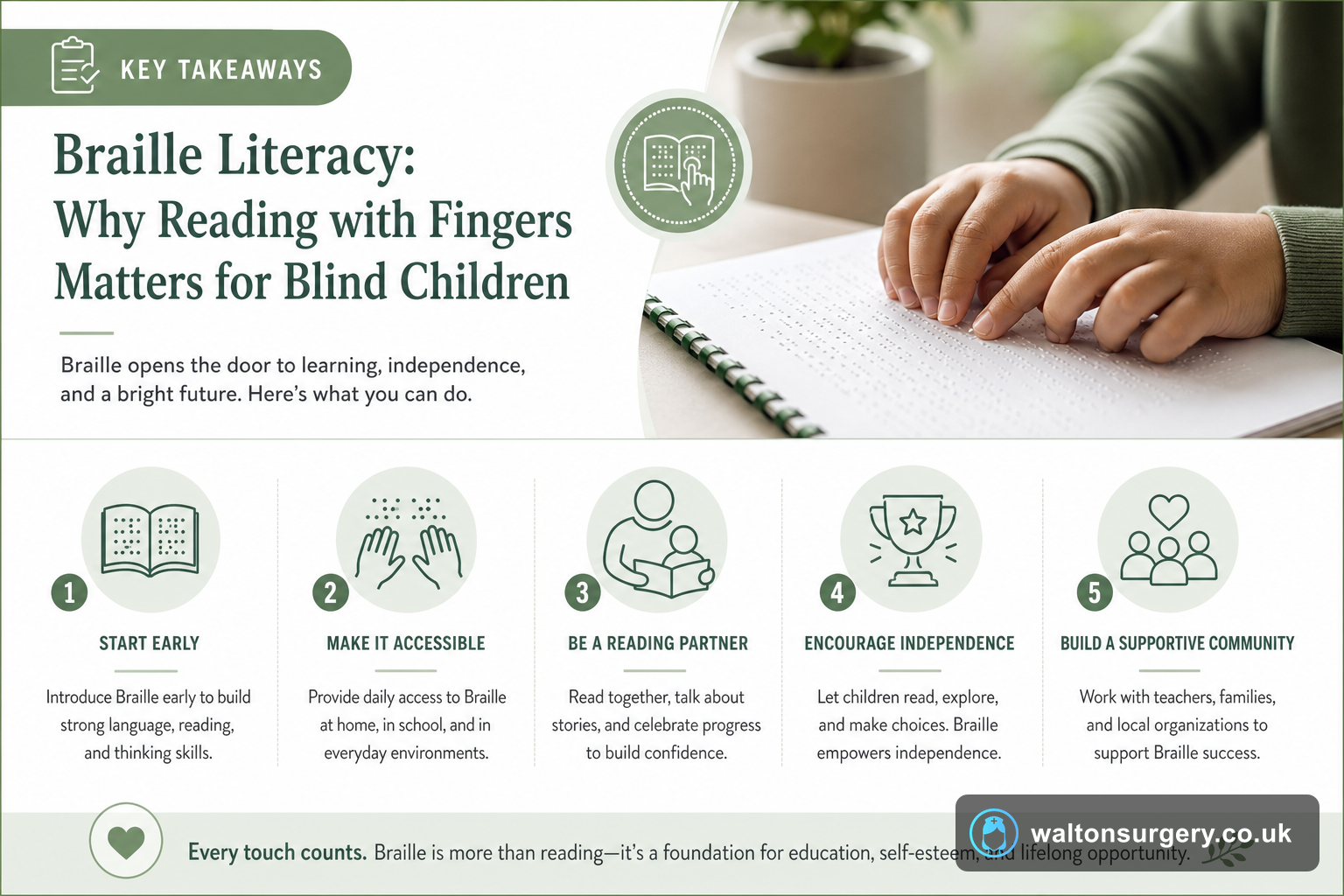 Braille Literacy: Why Reading with Fingers Matters for Blind Children