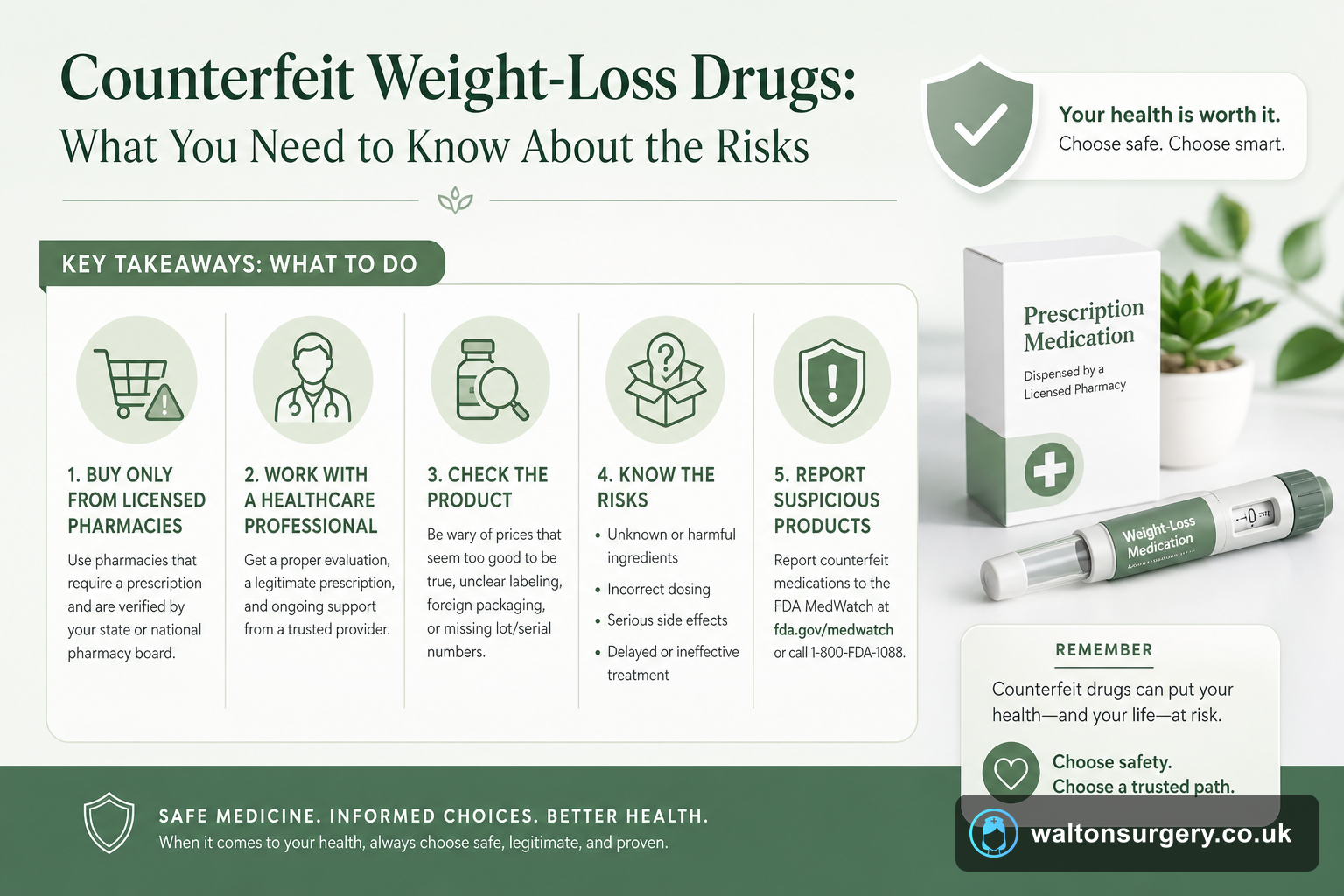 Counterfeit Weight-Loss Drugs: What You Need to Know About the Risks