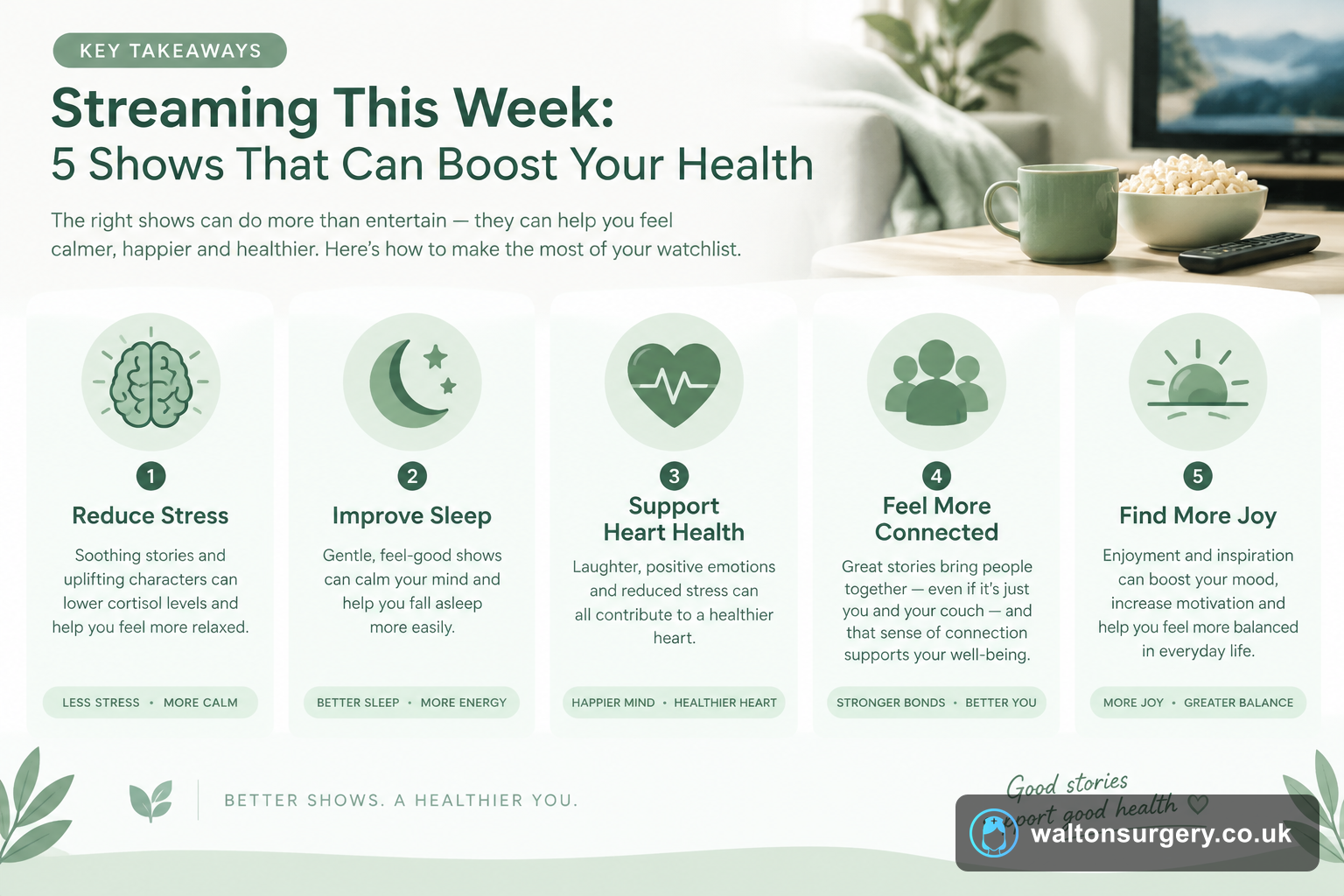 Streaming This Week: 5 Shows That Can Boost Your Health