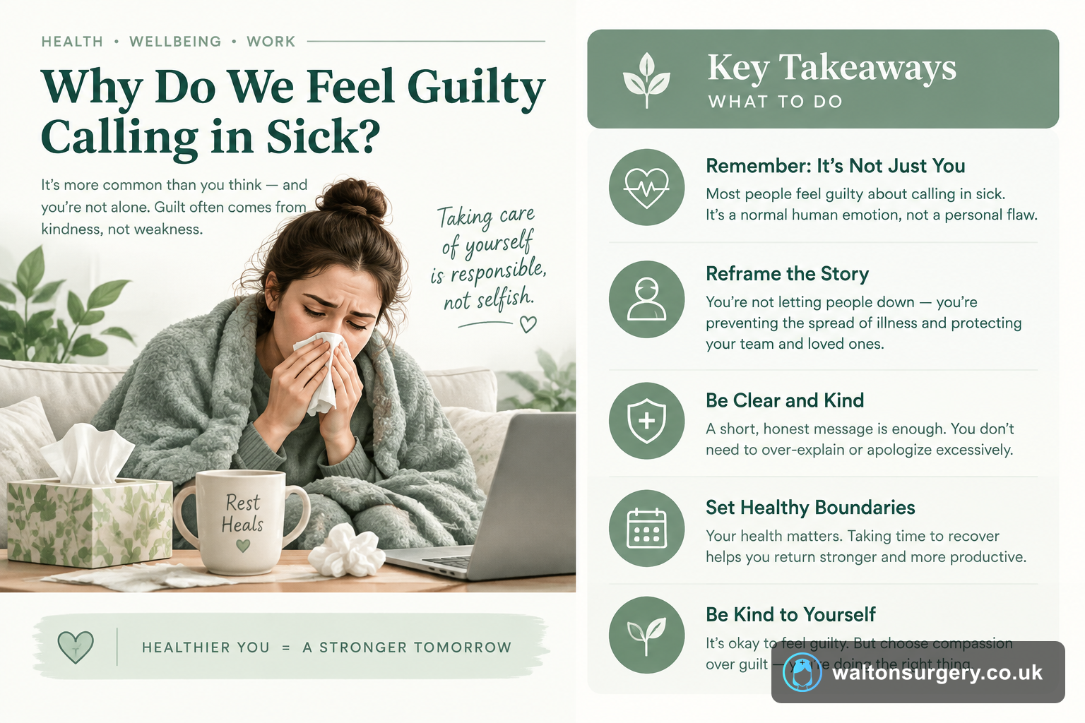 Why Do We Feel Guilty Calling in Sick?