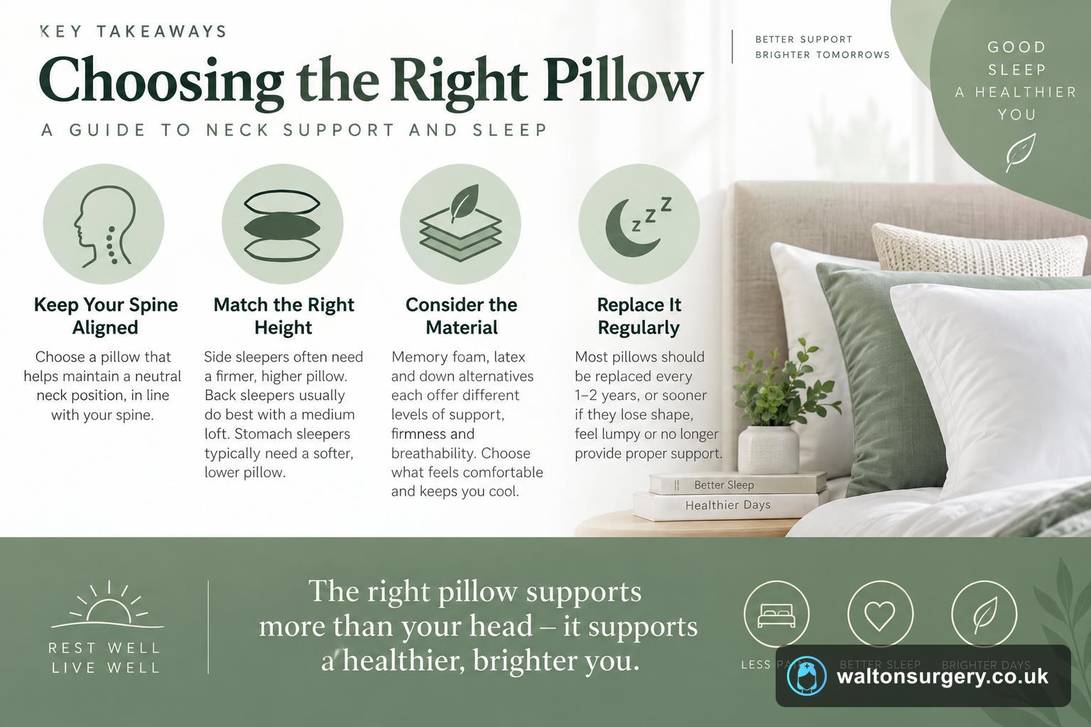 Choosing the Right Pillow: A Guide to Neck Support and Sleep